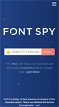 Mobile Screenshot of fontspy.com