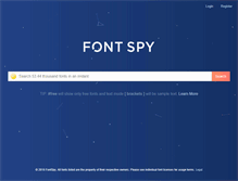 Tablet Screenshot of fontspy.com